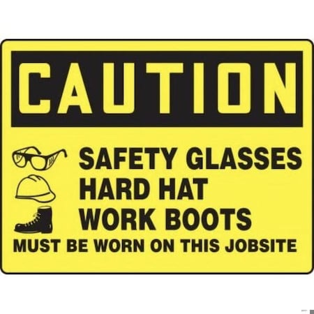 Accuform BIGSIGNS OSHA CAUTION Safety Sign MPPE775XT MPPE775XT